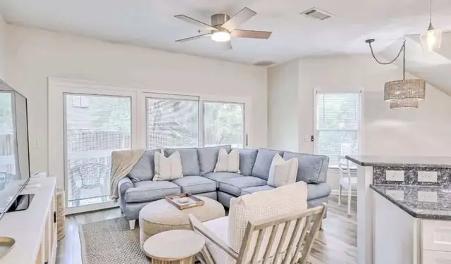 Living room at Ocean Breeze 78